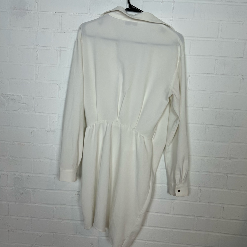 House Of CB Assata White Shirt Dress - Picture 8 of 12